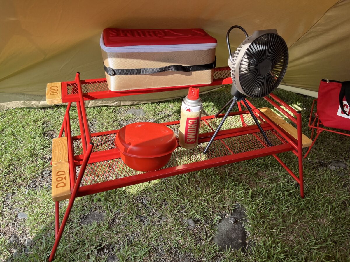 タッソT/C八角形での夏のソロキャンプ レイアウト_5