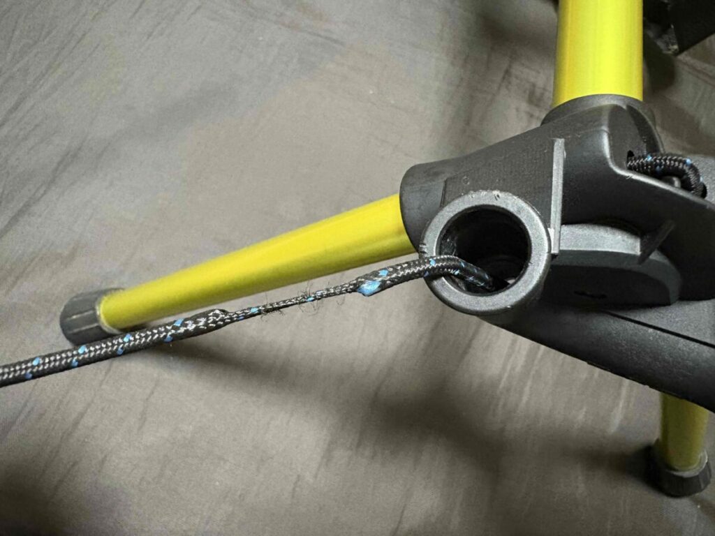 ショックコードがきれそうなヘリノックスチェア