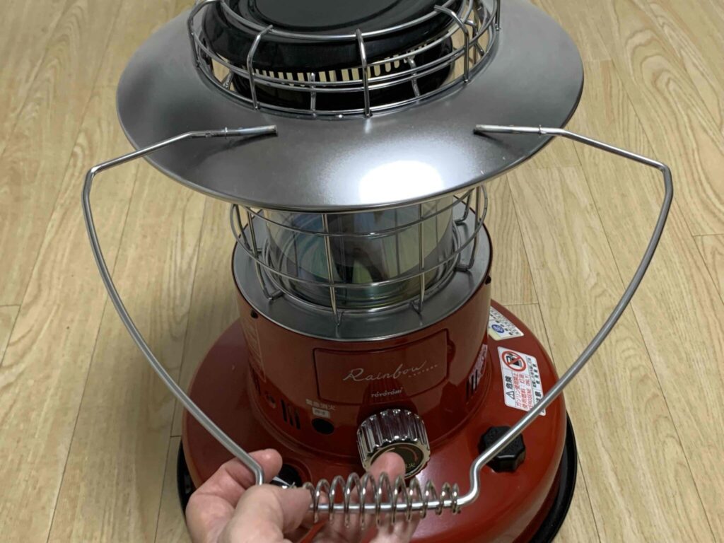 レインボーストーブから外したハンドル